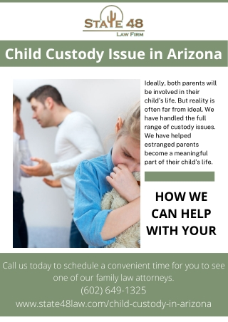 Child Custody Issue in Arizona