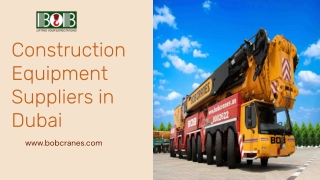 construction equipment suppliers in dubai