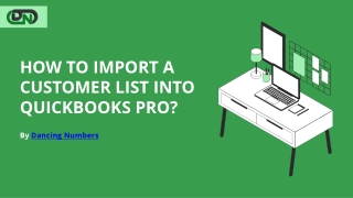 How to Import a Customer List into QuickBooks Pro?