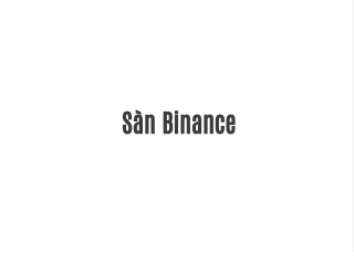 Sàn Binance