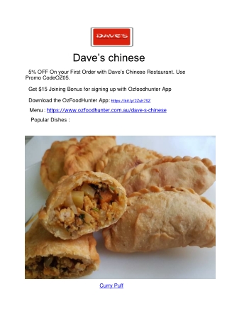 Dave's chinese Takeaway restaurant st kilda, VIC - 5% Off