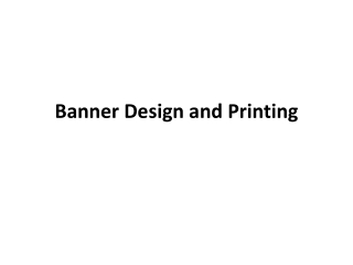 Banner Design and Printing