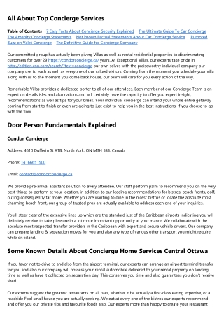 The Best Strategy To Use For Auto Concierge Service