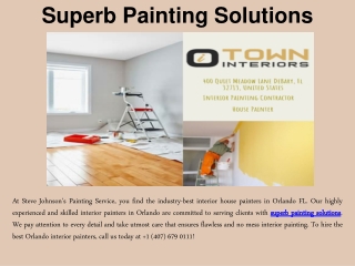 Superb Painting Solutions