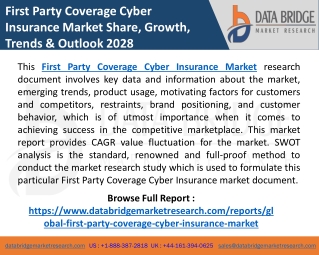 First Party Coverage Cyber Insurance Market Opportunity, Trend, Drivers