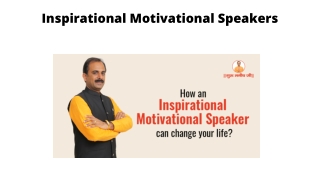 Inspirational Motivational Speakers