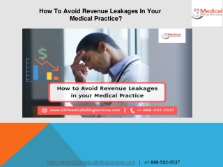 How To Avoid Revenue Leakages In Your Medical Practice