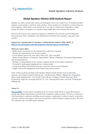 Speakers Market Forecasts to 2028