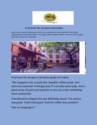 Bästa Mysigt cafe gamla stan stockholm