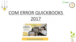 Follow 6 steps to fix com error quickbooks 2017