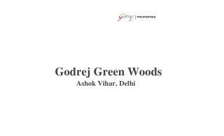 Godrej Green Woods At Ashok Vihar, Central Delhi | Brochure