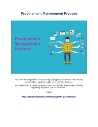 Procurement Management Process