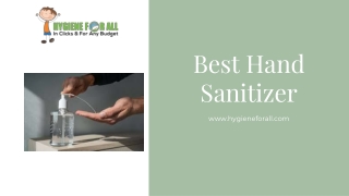 Best Hand Sanitizer