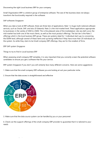 Small Business ERP - Be Aware of These Things