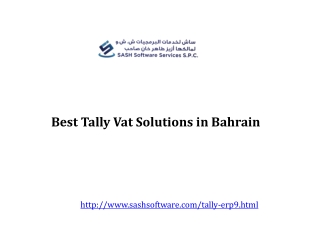 Best Tally Vat Solutions in Bahrain
