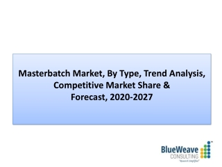 Masterbatch Market Size, Share, Insight