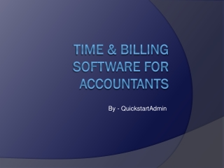 Accounting Time & Billing Software System – QuickstartAdmin