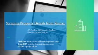 Scraping Property Details from Remax