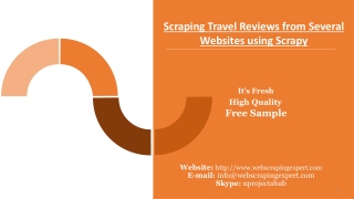 Scraping Travel Reviews from Several Websites using Scrapy