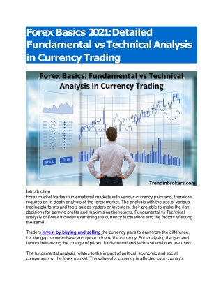 Forex Basics 2021