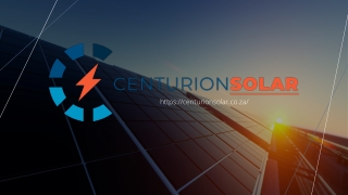 Centurion Solar - Presentation (September 2021)