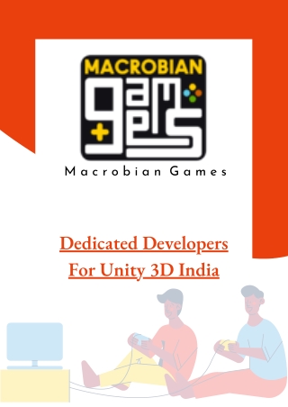 Dedicated Developers For Unity 3D India