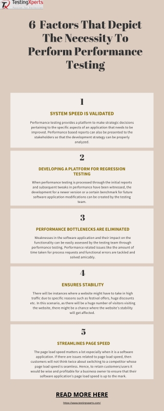 6 Factors That Depict The Necessity To Perform Performance Testing
