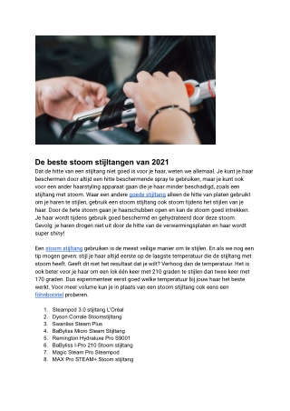 De beste stoom stijltangen van 2021