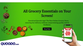 All Grocery essentials on your screen