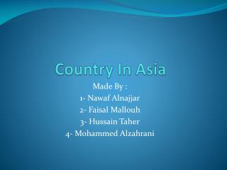 Country In Asia