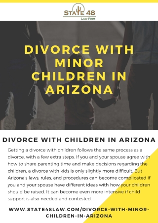 Divorce with children in AZ