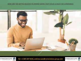Here are the myths related to hybrid work that holds a back the companies