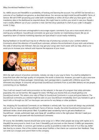 What NOT to Do in the buy soundcloud comments cheap Industry