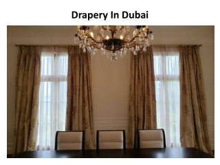 Drapery In Dubai