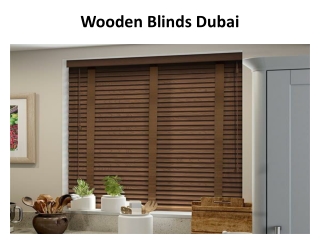 Wooden Blinds Dubai