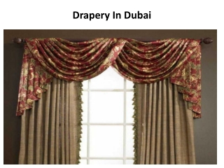 Drapery In Dubai