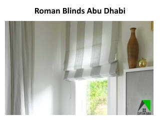 Roman Blinds Abu Dhabi