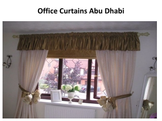 Office Curtains Abu Dhabi