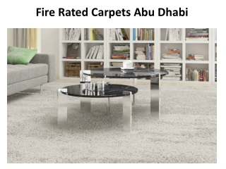 Fire Rated Carpets Abu Dhabi