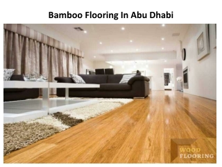 Bamboo Flooring In Abu Dhabi