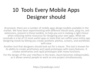 10  Tools Every Mobile Apps Designer should