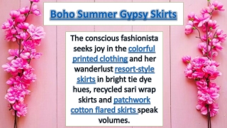 Boho Summer Gypsy Skirts