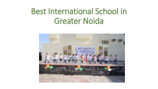 Best International School in Greater Noida - SKSWS School
