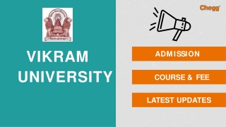 Vikram University - [VU], Ujjain