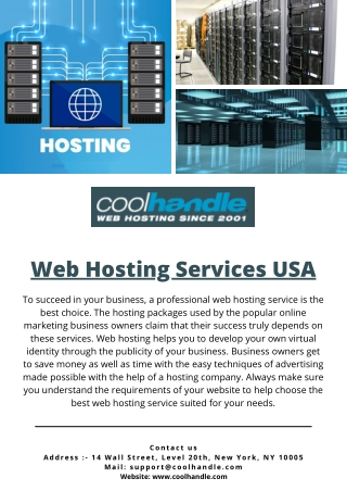 Web Hosting Services USA