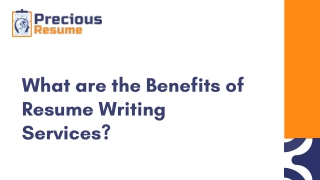 What are the Benefits of Resume Writing Services