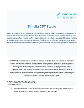 Simulia CST Studio