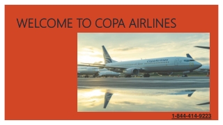 Copa Airlines Flight Booking |1-844-414-9223| Flight Reservation.