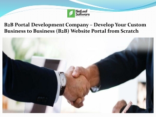 B2B Portal Development Company