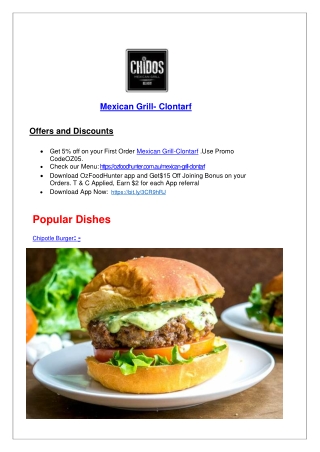Mexican Grill Clontarf takeaway, Brisbane, QLD - 5% Off